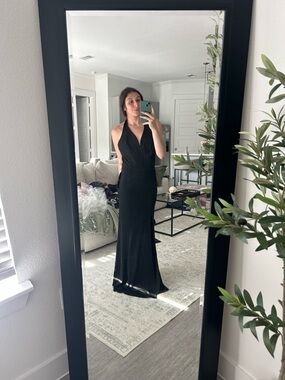 Classic Black Halter Maxi Dress - Brand: